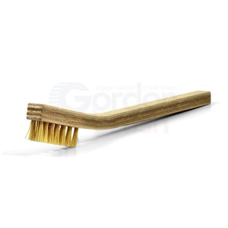 GORDON BRUSH 3 x 7 Row Tampico Bristle and Plywood Handle Scratch Brush 30TG-12